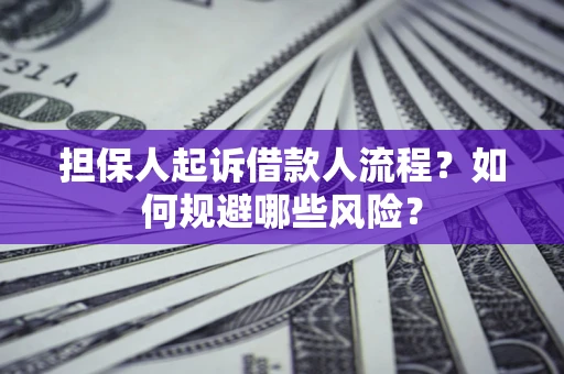 北京担保人起诉借款人流程？如何规避哪些风险？