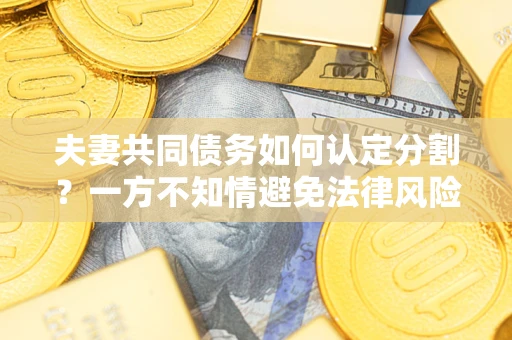 北京夫妻共同债务如何认定分割？一方不知情避免法律风险必看！